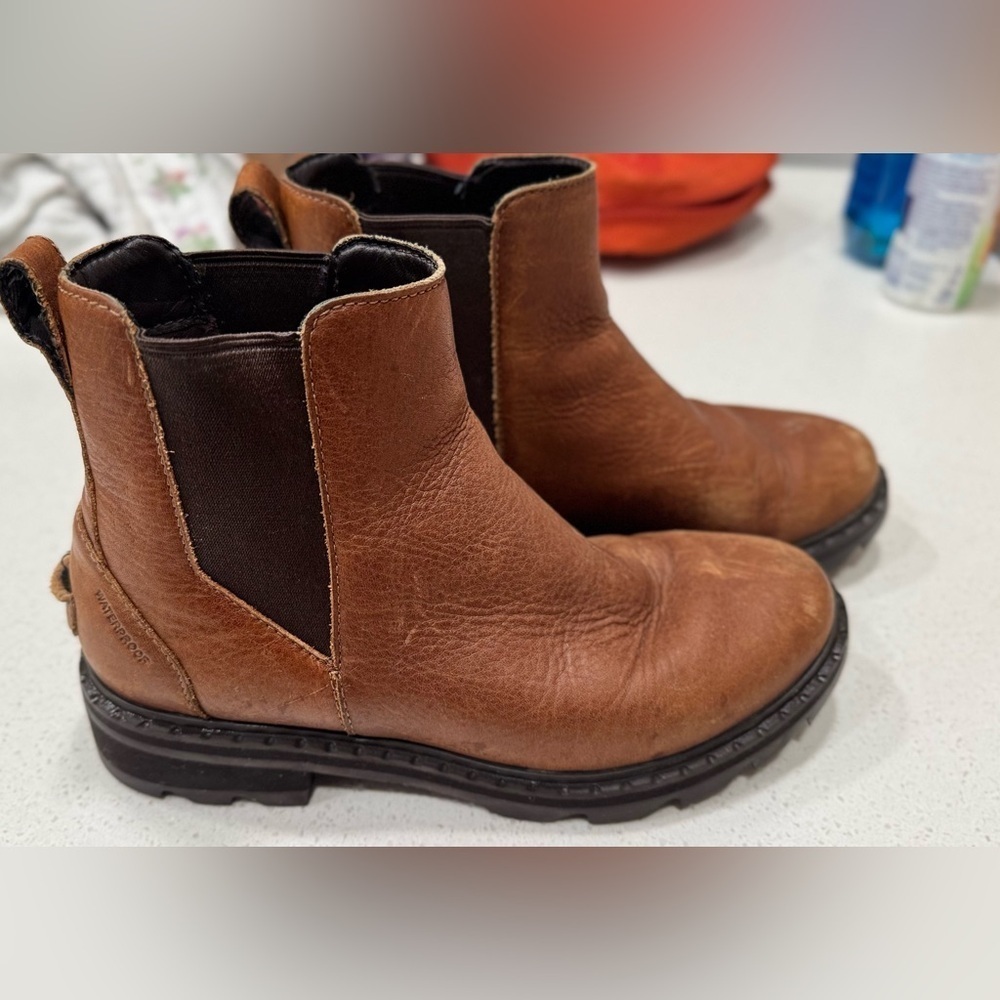 🧡 Sorel Lennox Chelsea Boots – Waterproof Leather – Women’s - Picture 3 of 6